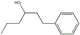 1-苯基己-3-醇 结构式