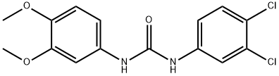 N-(3,4-dichlorophenyl)-N'-(3,4-dimethoxyphenyl)urea 结构式