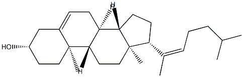 Cholesta-5,20(22)-dien-3β-ol 结构式