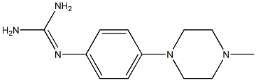 N-[4-(4-Methyl-1-piperazinyl)phenyl]-guanidine 结构式