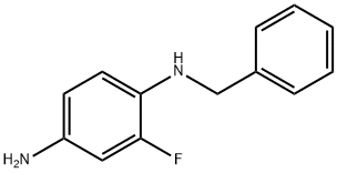 N1-苯甲基-2-氟苯-1,4-二胺 结构式