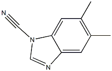 1H-Benzimidazole-1-carbonitrile,5,6-dimethyl-(9CI) 结构式