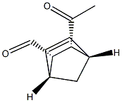 Bicyclo[2.2.1]hept-5-ene-2-carboxaldehyde, 3-acetyl-, (1R,2S,3R,4S)-rel-(-)- 结构式