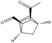 Bicyclo[2.2.1]hept-5-ene-2-carboxaldehyde, 3-acetyl-, (1R,2S,3R,4S)-rel-(+)- 结构式