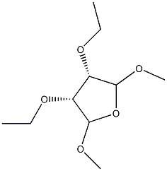 Furan, 3,4-diethoxytetrahydro-2,5-dimethoxy-, (3R,4S)-rel- (9CI) 结构式