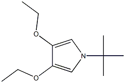 1H-Pyrrole,1-(1,1-dimethylethyl)-3,4-diethoxy-(9CI) 结构式