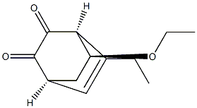 Bicyclo[2.2.2]oct-5-ene-2,3-dione, 8-ethoxy-5-ethyl-, (1R,4R,8R)-rel- (9CI) 结构式