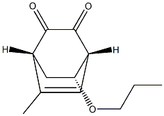Bicyclo[2.2.2]oct-5-ene-2,3-dione, 5-methyl-7-propoxy-, (1R,4R,7R)-rel- (9CI) 结构式