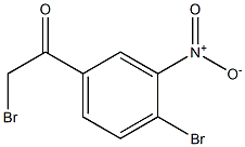 2-溴-1-(4-溴-3-硝基苯基)乙酮 结构式