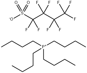 Tetrabutyl phosphonium salt with 1,1,2,2,3,3,4,4,4-nonafluoro-1-butanesulfonic acid(1:1) 结构式