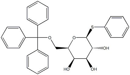 β-D-Galactopyranoside, phenyl 1-thio-6-O-(triphenylMethyl)- 结构式