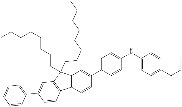 聚(9,9-二辛基芴-CO-N-(4-丁基苯基)二苯胺) 结构式