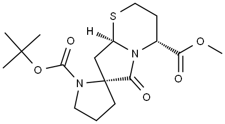 (2R,4'R,8A'R)-1-叔丁基4'-甲基6'-氧代六氢螺[吡咯烷-2,7'-吡咯并[2,1- 结构式