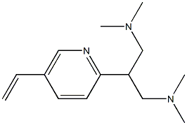 5-Ethenyl-2-[2-(N,N-dimethylamino]-1-(N,N-dimethylaminomethyl)ethylpyridine 结构式