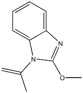 1H-Benzimidazole,2-methoxy-1-(1-methylethenyl)-(9CI) 结构式