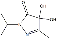 3H-Pyrazol-3-one,2,4-dihydro-4,4-dihydroxy-5-methyl-2-(1-methylethyl)-(9CI) 结构式