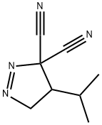 3H-Pyrazole-3,3-dicarbonitrile,4,5-dihydro-4-(1-methylethyl)-(9CI) 结构式