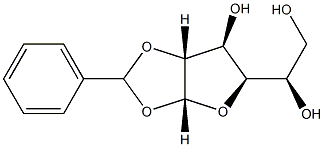 1-O,2-O-Benzylidene-α-D-glucofuranose 结构式
