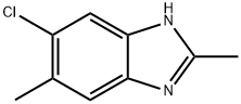 6-CHLORO-2,5-DIMETHYLBENZOIMIDAZOLE 结构式