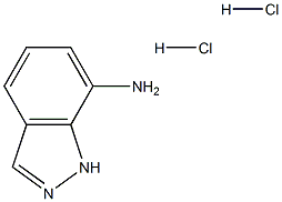 1H-吲唑-7-胺二盐酸盐 结构式