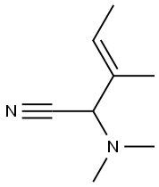 3-Pentenenitrile,2-(dimethylamino)-3-methyl-(9CI) 结构式