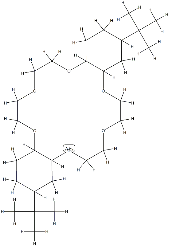 4′,4″(5″)-二叔丁基二环己烷-18-冠-6 结构式