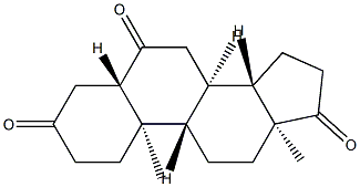 5α-Androstane-3,6,17-trione 结构式