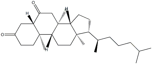 5α-Cholestane-3,6-dione 结构式