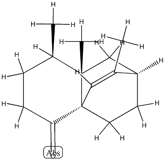 (2R)-1,2,6,7,8,8a-Hexahydro-3,8β,8aβ-trimethyl-5H-2β,4aβ-ethanonaphthalen-5-one 结构式