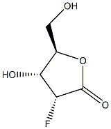 (3R,4R,5R)-3-氟-4-羟基-5-(羟甲基)二氢呋喃-2(3H)-酮 结构式