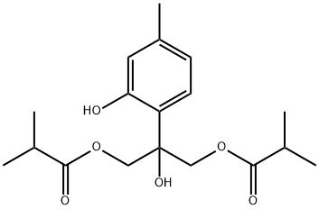 8-羟基-9,10-二异丁酰氧基麝香草酚 结构式