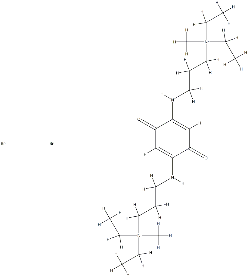 AMMONIUM, (p-BENZOQUINON-2,5-YLENEBIS(IMINOTRIMETHYLENE))BIS(DIETHYLME THYL-, DIB 结构式