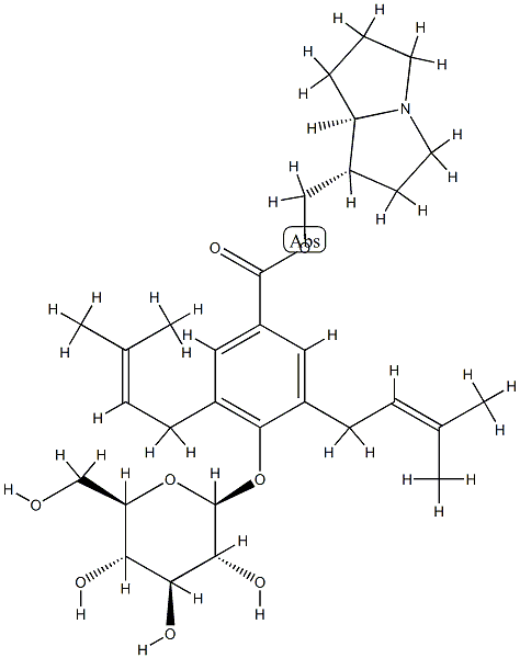 耳形羊耳兰碱 结构式