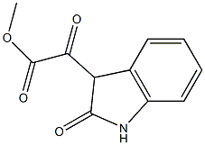 2,3-Dihydro-α,2-dioxo-1H-indole-3-acetic acid methyl ester 结构式