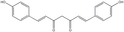双去甲氧基姜黄素 结构式
