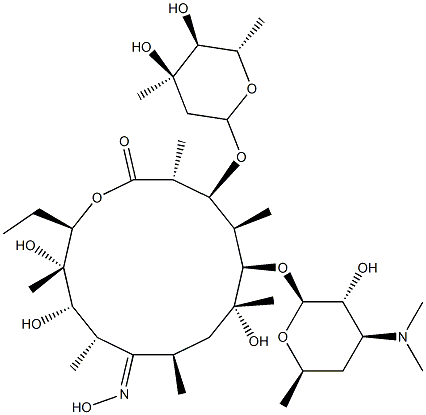 9-OxiMe 3''-O-DeMethyl-erythroMycin 结构式