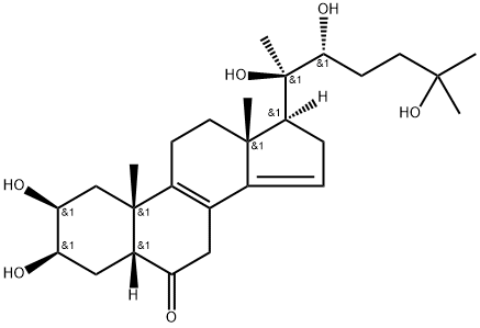 罗汉松甾酮B 结构式