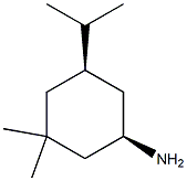 Cyclohexanamine, 3,3-dimethyl-5-(1-methylethyl)-, (1R,5R)-rel- (9CI) 结构式