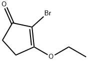 2-溴-3-乙氧基-2-环戊烯-1-酮 结构式