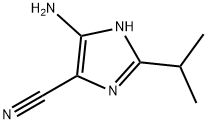 1H-Imidazole-4-carbonitrile,5-amino-2-(1-methylethyl)-(9CI) 结构式