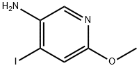 4-碘-6-甲氧基吡啶-3-胺 结构式