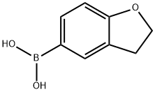 2,3-二氢-1-苯并呋喃-5-基硼酸 结构式
