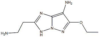 1H-Pyrazolo[1,5-b][1,2,4]triazole-2-ethanamine,7-amino-6-ethoxy-(9CI) 结构式