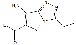 1H-Pyrazolo[5,1-c]-1,2,4-triazole-6-carboxylicacid,7-amino-3-ethyl-(9CI) 结构式