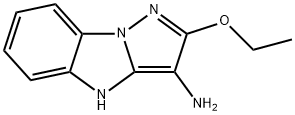 4H-Pyrazolo[1,5-a]benzimidazol-3-amine,2-ethoxy-(9CI) 结构式