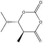 1,3-Dioxan-2-one,5-methyl-4-methylene-6-(1-methylethyl)-,(5R,6R)-rel-(9CI) 结构式