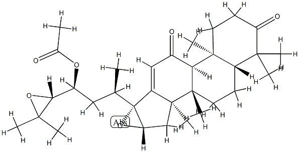 泽泻醇 K 23-醋酸酯 结构式