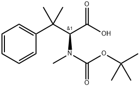 (S)-2 - ((叔丁氧基羰基)(甲基)氨基)-3-甲基-3-苯基丁酸 结构式