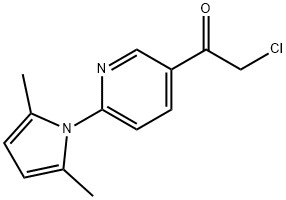 2-chloro-1-(6-(2,5-dimethyl-1H-pyrrol-1-yl)pyridin-3-yl)ethanone 结构式