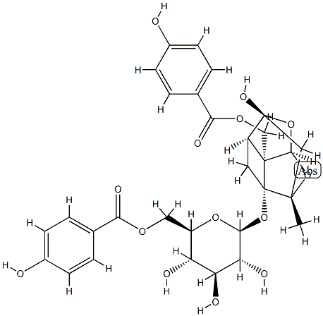 牡丹皮苷 H 结构式